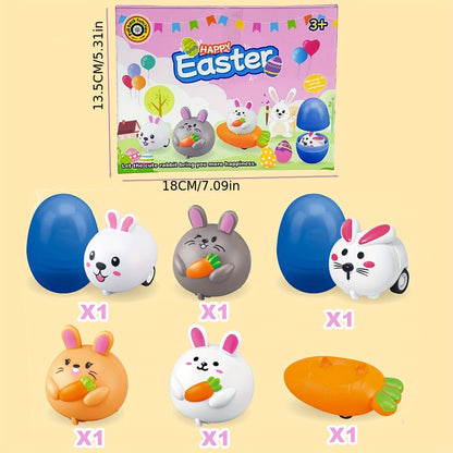 NNETM 12pcs Easter Bunny Egg Toys Set for Kids
