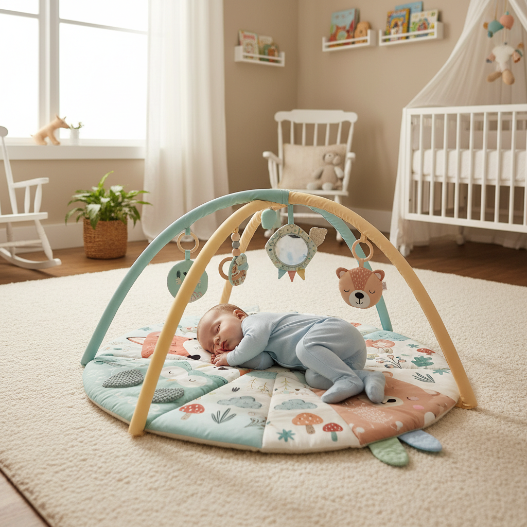 Tapis d'éveil sensoriel bébé