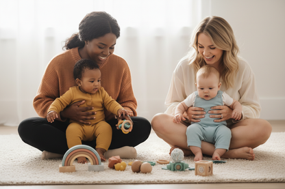 Parents diversité avec bébés